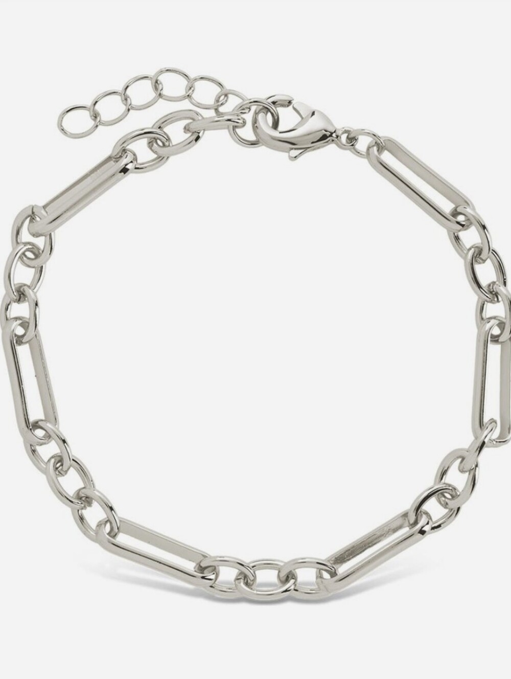 Sterling Forever Bexley Mixed Link Chain Bracelet